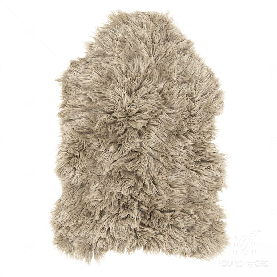 Frost Lux Fur Room Latte Rug